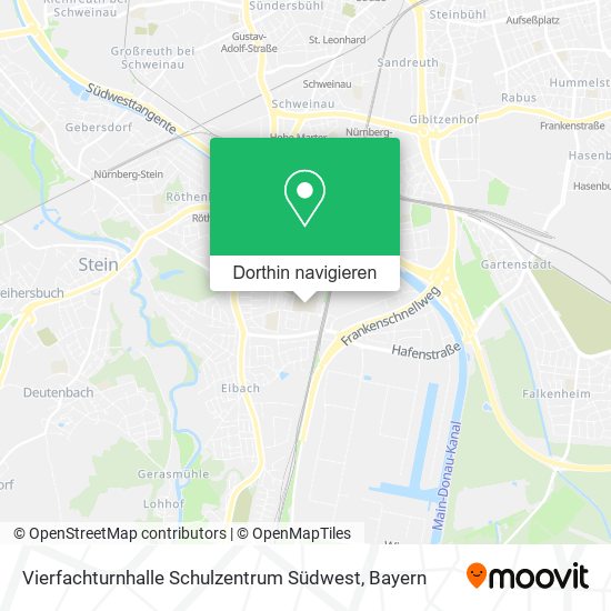 Vierfachturnhalle Schulzentrum Südwest Karte