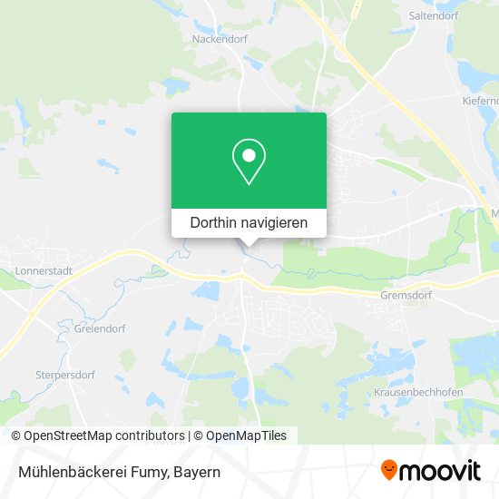Mühlenbäckerei Fumy Karte