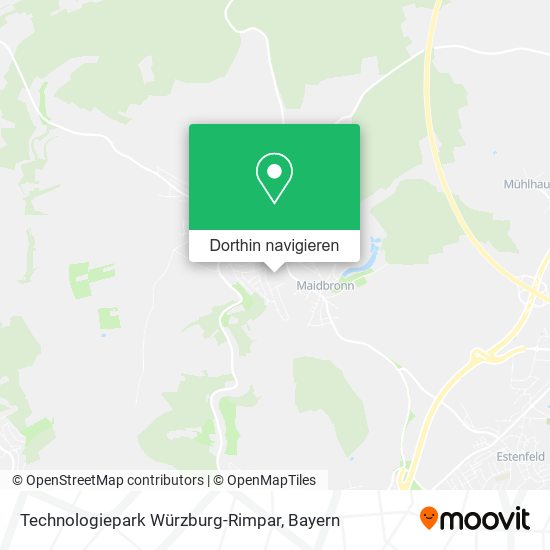 Technologiepark Würzburg-Rimpar Karte