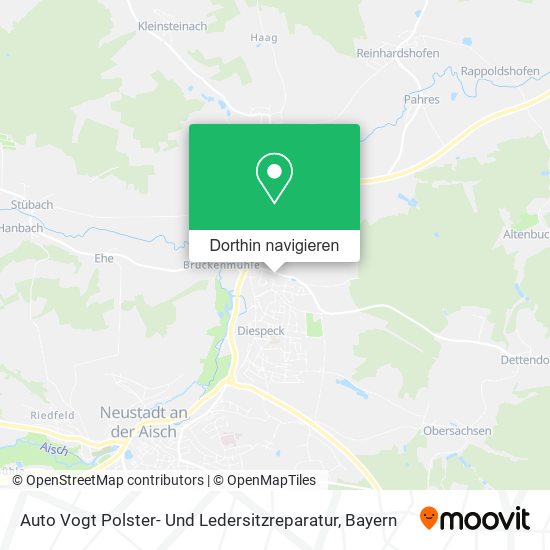 Auto Vogt Polster- Und Ledersitzreparatur Karte