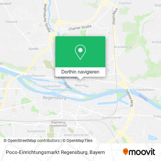 Poco-Einrichtungsmarkt Regensburg Karte