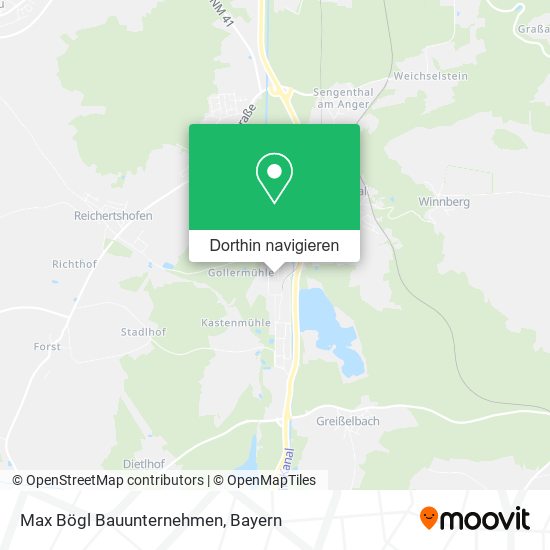 Max Bögl Bauunternehmen Karte