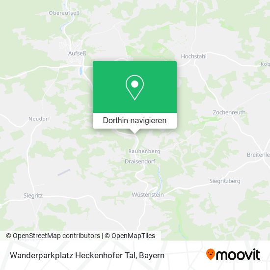 Wanderparkplatz Heckenhofer Tal Karte