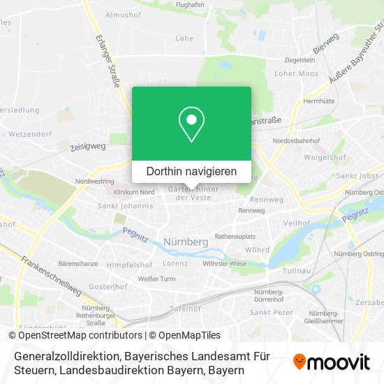 Generalzolldirektion, Bayerisches Landesamt Für Steuern, Landesbaudirektion Bayern Karte
