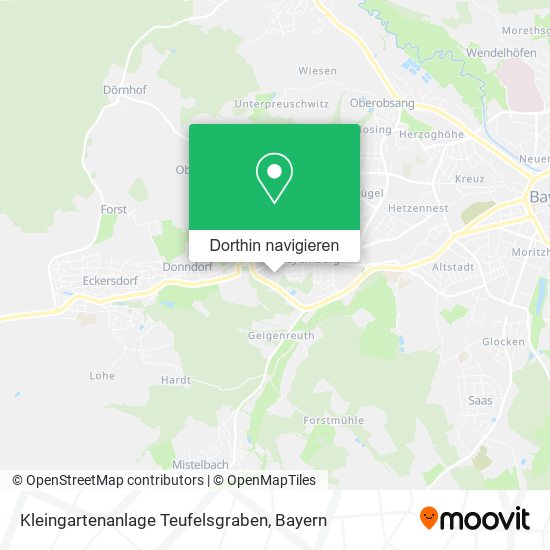 Kleingartenanlage Teufelsgraben Karte