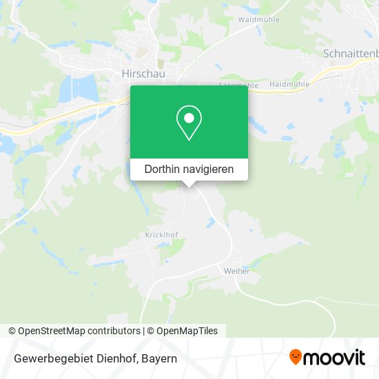 Gewerbegebiet Dienhof Karte