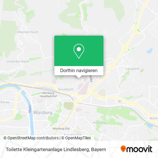 Toilette Kleingartenanlage Lindlesberg Karte