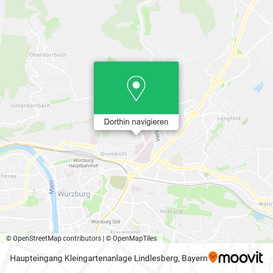 Haupteingang Kleingartenanlage Lindlesberg Karte