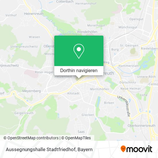 Aussegnungshalle Stadtfriedhof Karte