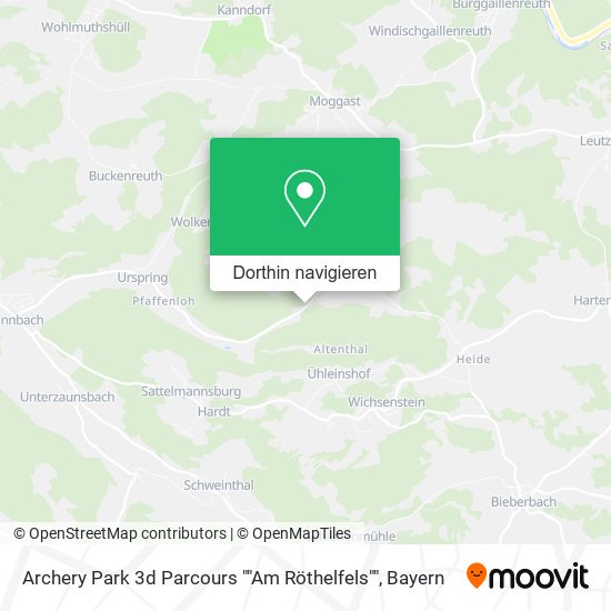 Archery Park 3d Parcours ""Am Röthelfels"" Karte