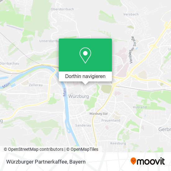Würzburger Partnerkaffee Karte