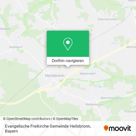Evangelische Freikirche Gemeinde Heilsbronn Karte