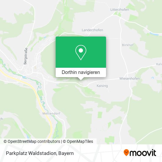 Parkplatz Waldstadion Karte