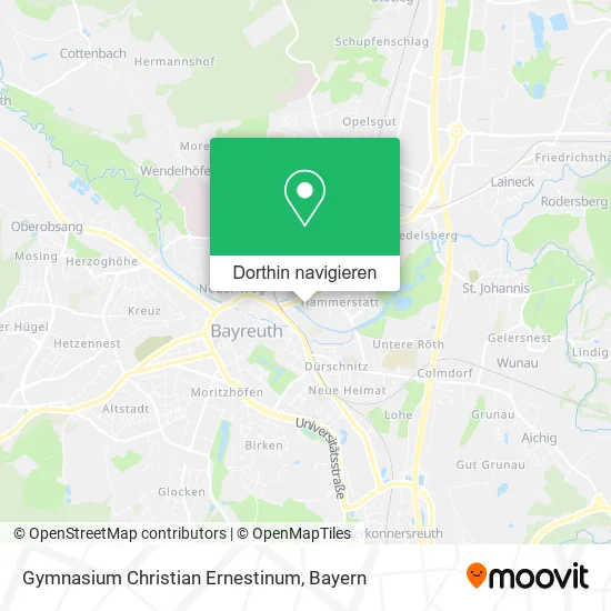 Gymnasium Christian Ernestinum Karte