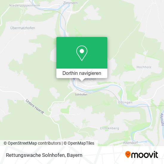 Rettungswache Solnhofen Karte