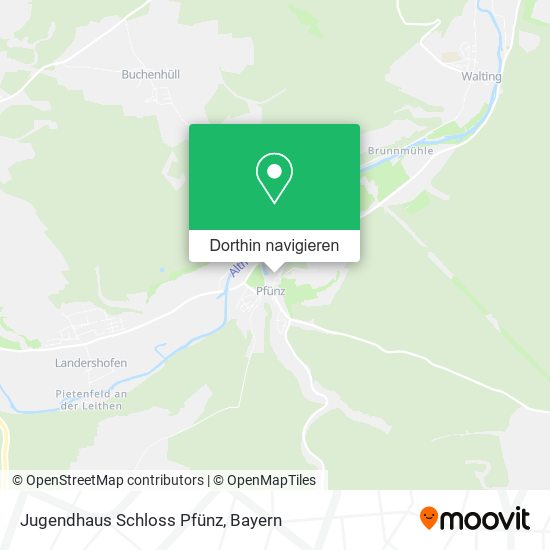 Jugendhaus Schloss Pfünz Karte