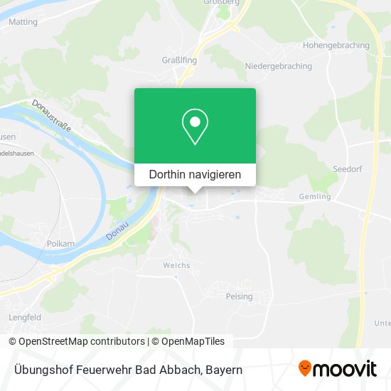 Übungshof Feuerwehr Bad Abbach Karte