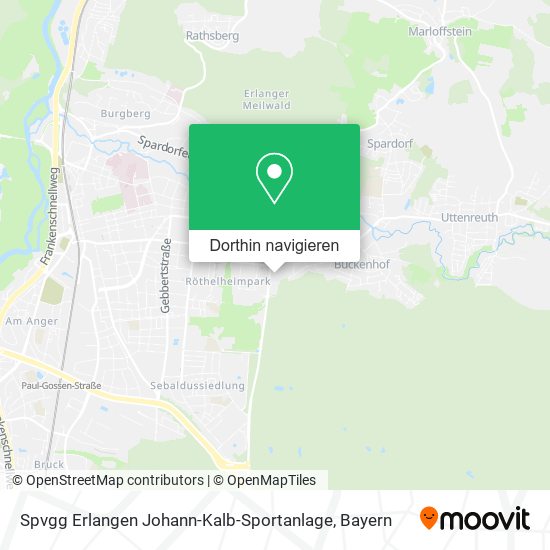 Spvgg Erlangen Johann-Kalb-Sportanlage Karte