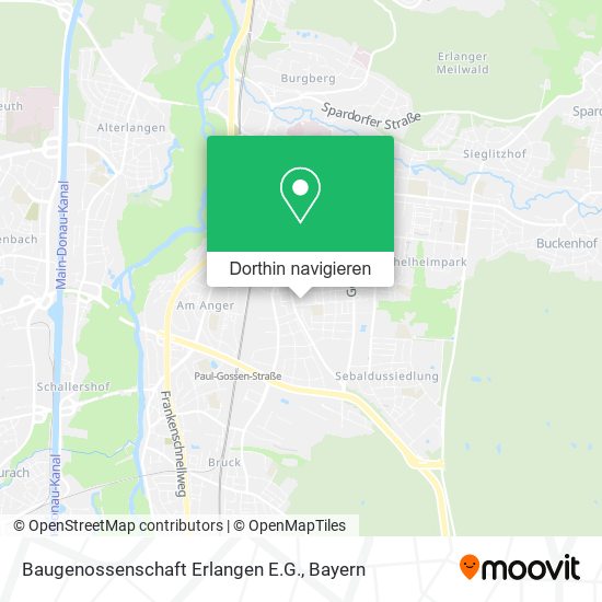 Baugenossenschaft Erlangen E.G. Karte