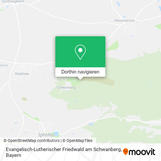 Evangelisch-Lutherischer Friedwald am Schwanberg Karte