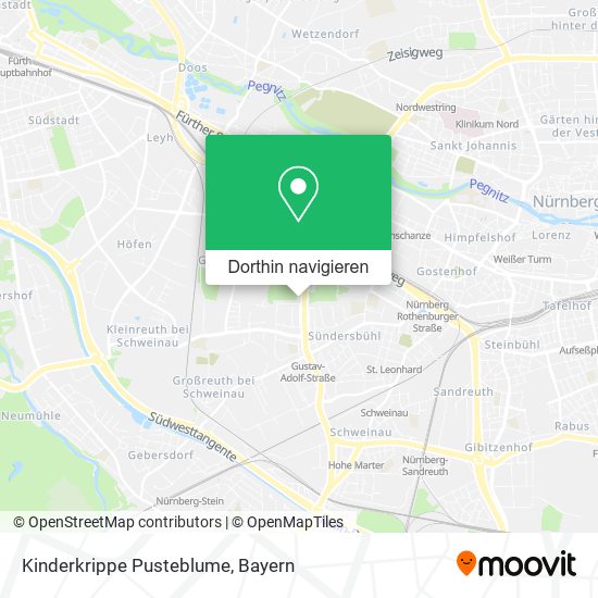 Kinderkrippe Pusteblume Karte