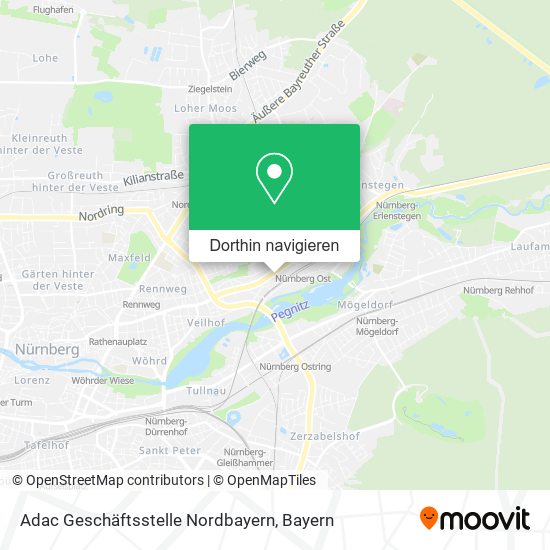 Adac Geschäftsstelle Nordbayern Karte
