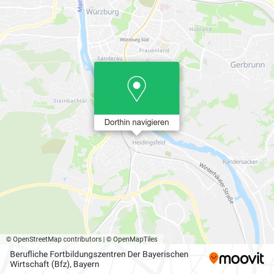 Berufliche Fortbildungszentren Der Bayerischen Wirtschaft (Bfz) Karte