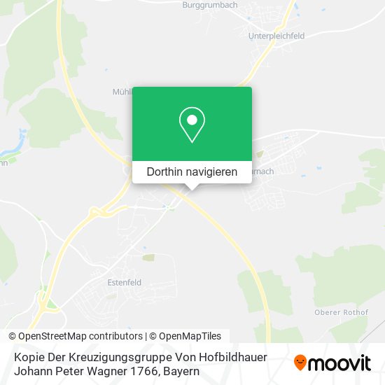 Kopie Der Kreuzigungsgruppe Von Hofbildhauer Johann Peter Wagner 1766 Karte