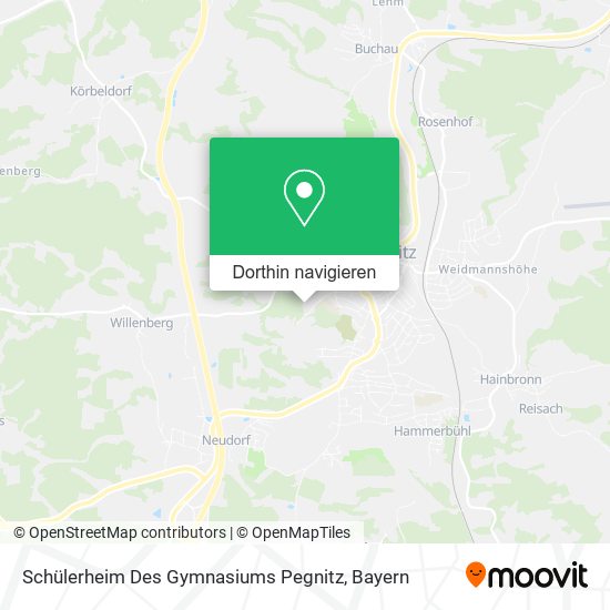 Schülerheim Des Gymnasiums Pegnitz Karte