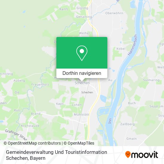 Gemeindeverwaltung Und Touristinformation Schechen Karte