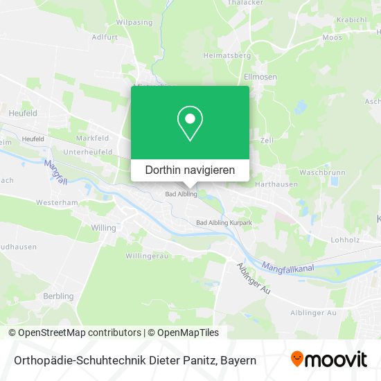 Orthopädie-Schuhtechnik Dieter Panitz Karte