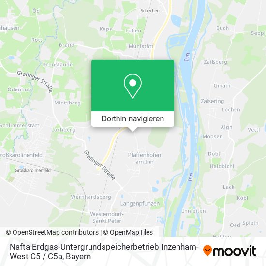 Nafta Erdgas-Untergrundspeicherbetrieb Inzenham-West C5 / C5a Karte