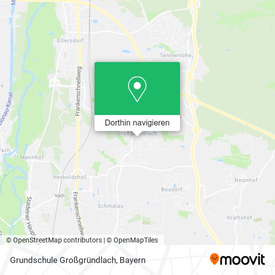 Grundschule Großgründlach Karte