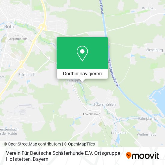 Verein Für Deutsche Schäferhunde E.V. Ortsgruppe Hofstetten Karte