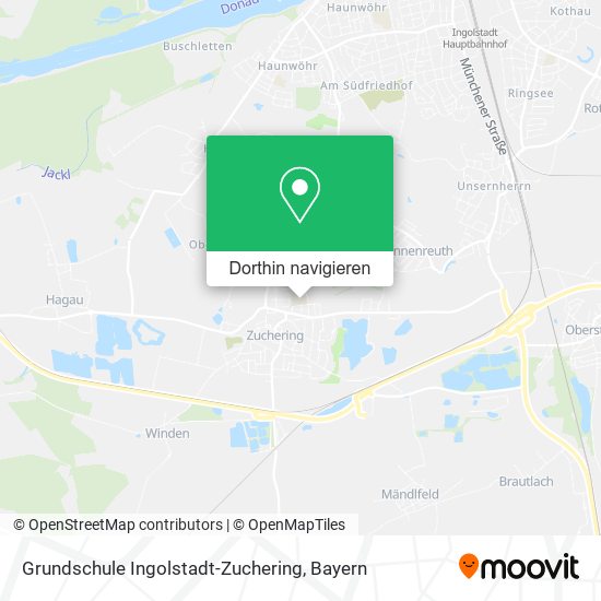 Grundschule Ingolstadt-Zuchering Karte