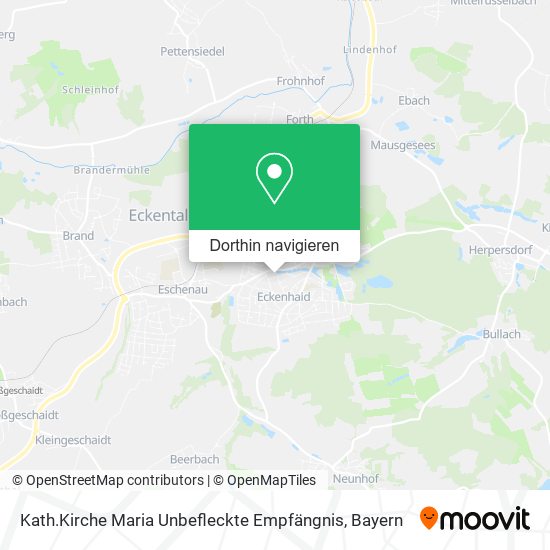Kath.Kirche Maria Unbefleckte Empfängnis Karte