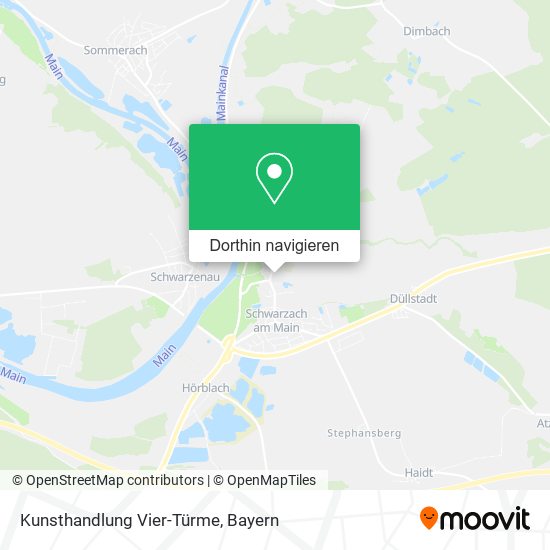 Kunsthandlung Vier-Türme Karte