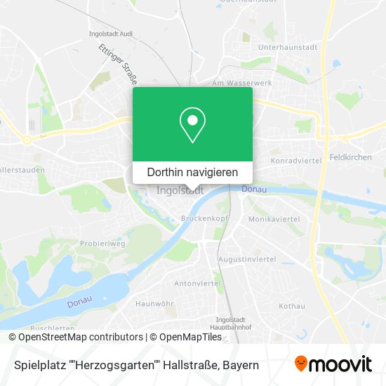 Spielplatz ""Herzogsgarten"" Hallstraße Karte
