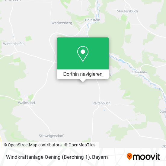 Windkraftanlage Oening (Berching 1) Karte