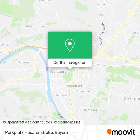 Parkplatz Husarenstraße Karte