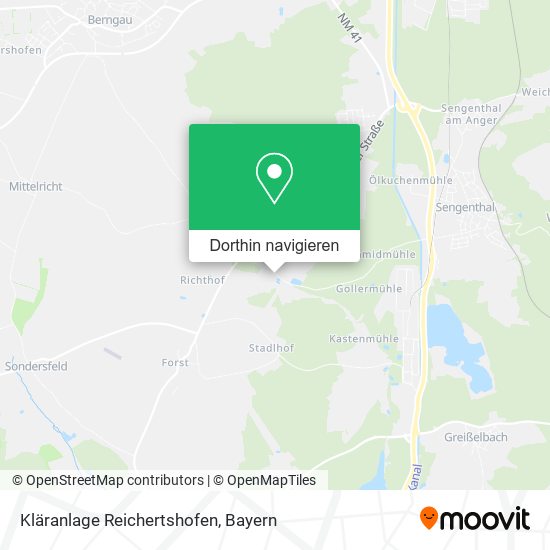 Kläranlage Reichertshofen Karte