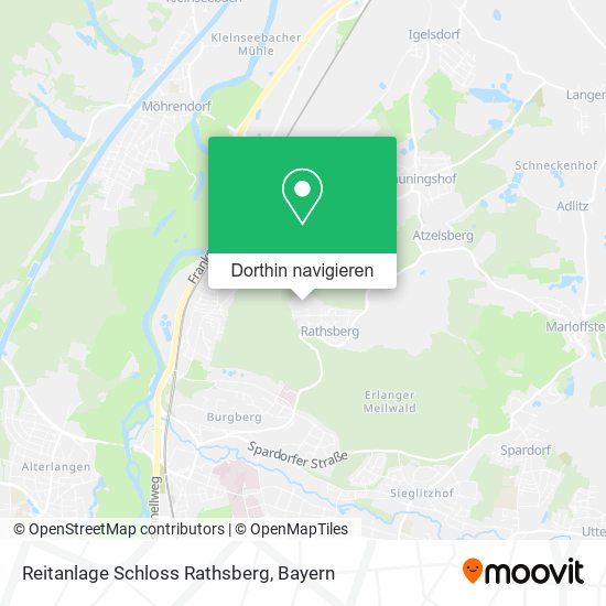 Reitanlage Schloss Rathsberg Karte