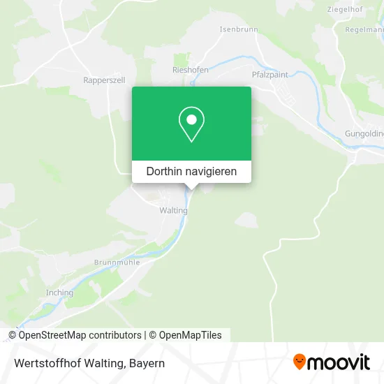 Wertstoffhof Walting Karte