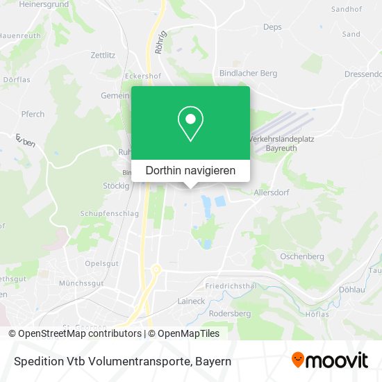 Spedition Vtb Volumentransporte Karte