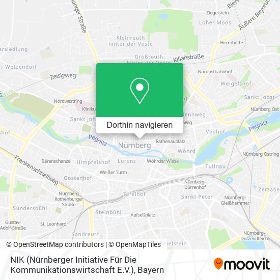 NIK (Nürnberger Initiative Für Die Kommunikationswirtschaft E.V.) Karte
