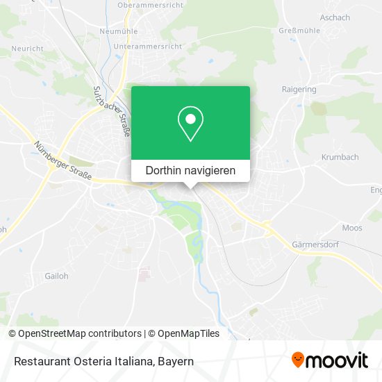 Restaurant Osteria Italiana Karte