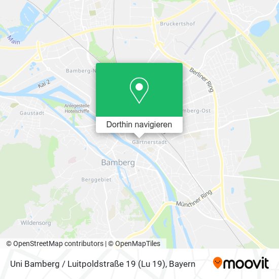 Uni Bamberg / Luitpoldstraße 19 (Lu 19) Karte