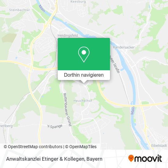 Anwaltskanzlei Etinger & Kollegen Karte
