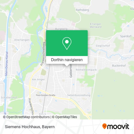Siemens Hochhaus Karte