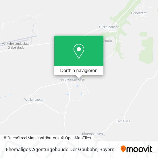 Ehemaliges Agenturgebäude Der Gaubahn Karte